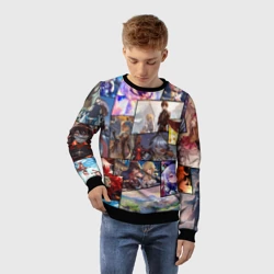 Детский свитшот 3D Геншин Импакт, персонажи - фото 2