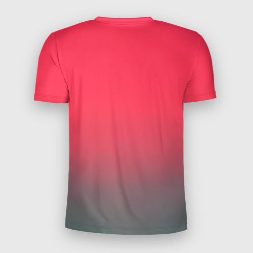 Мужская футболка 3D Slim с принтом Ланочка, вид сзади #1