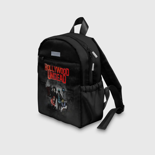 Детский рюкзак 3D с принтом Hollywood Undead - Голливудская нежить, вид сбоку #3