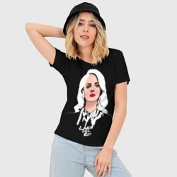 Женская футболка 3D Slim Lana Black - фото 2