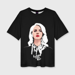 Женская футболка oversize 3D Lana Black