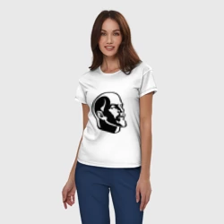 Женская пижама с белой футболкой хлопок Ленин Владимир Ильич - фото 2