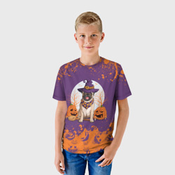 Детская футболка 3D Мопс на хэллоуин - фото 2
