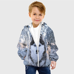Детская куртка 3D Хаски В Зимнем Лесу - фото 2