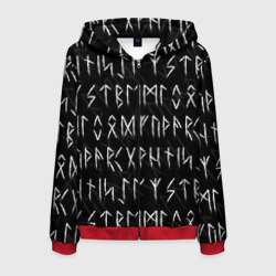 Мужская толстовка 3D на молнии Славянские скандинавские руны рунический алфавит