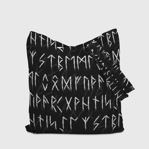 Шоппер 3D Славянские скандинавские руны рунический алфавит - фото 5