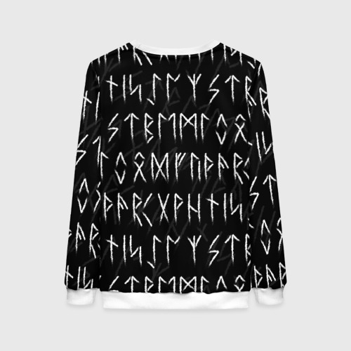 Женский свитшот 3D Славянские скандинавские руны рунический алфавит, цвет 3D печать - фото 2