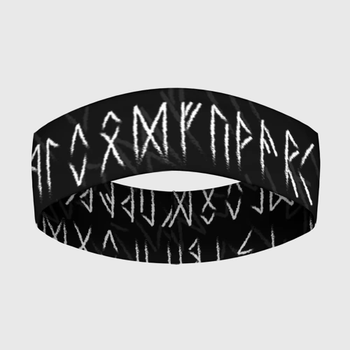 Повязка на голову 3D Славянские скандинавские руны рунический алфавит