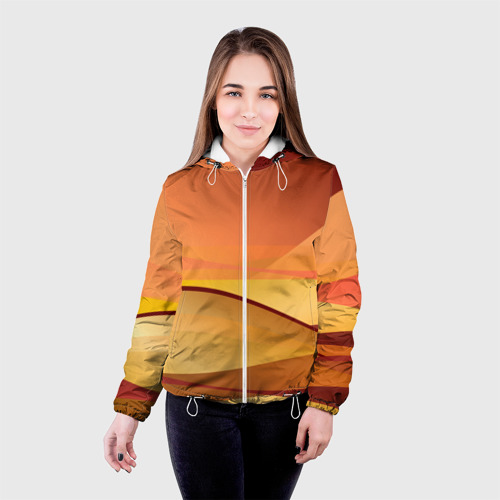 Женская куртка 3D Пустыня Арракис Дюна, цвет белый - фото 3