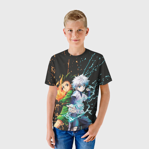 Детская футболка 3D Гон и Киллуа, цвет 3D печать - фото 3