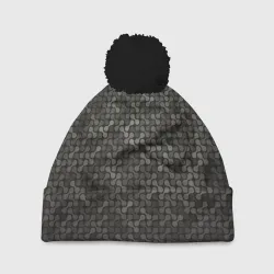 Шапка 3D c помпоном Geometric Textures