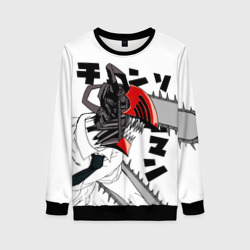 Женский свитшот 3D Chainsaw Man - Человек-бензопила