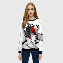 Женский свитшот 3D Chainsaw Man - Человек-бензопила - фото 2