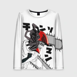Женский лонгслив 3D Chainsaw Man - Человек-бензопила