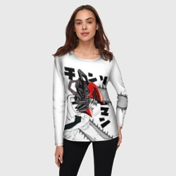 Женский лонгслив 3D Chainsaw Man - Человек-бензопила - фото 2
