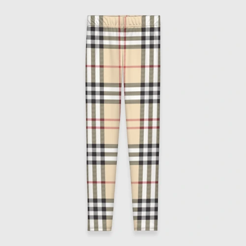 Леггинсы 3D клетчатый принт в стиле Burberry