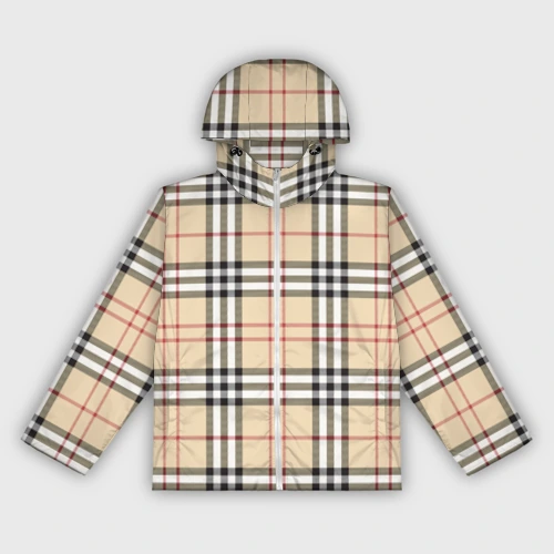 Женская ветровка 3D клетчатый принт в стиле Burberry