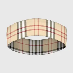 Повязка на голову 3D клетчатый принт в стиле Burberry