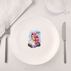 Набор: тарелка + кружка Девушка с декольте - фото 2