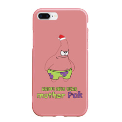 Чехол для iPhone 7Plus/8 Plus матовый Patrick star happy new year mother faka