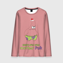 Мужской лонгслив 3D Patrick star happy new year mother faka