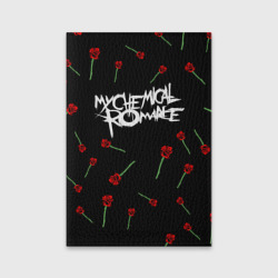 Обложка для паспорта матовая кожа My chemical romance розы MCR roses