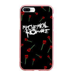 Чехол для iPhone 7Plus/8 Plus матовый My chemical romance розы MCR roses