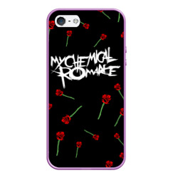 Чехол для iPhone 5/5S матовый My chemical romance розы MCR roses