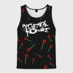 Мужская майка 3D My chemical romance розы MCR roses