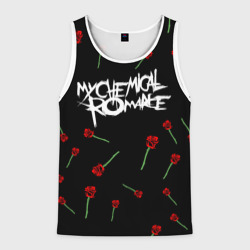 Мужская майка 3D My chemical romance розы MCR roses