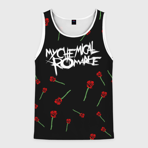 Мужская майка 3D My chemical romance розы MCR roses, цвет 3D печать