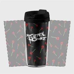 Термокружка-непроливайка My chemical romance розы MCR roses - фото 2