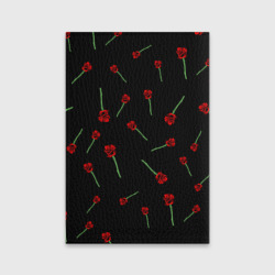 Обложка с принтом My chemical romance розы MCR roses для любого человека, вид сзади №1. Цвет основы: черный