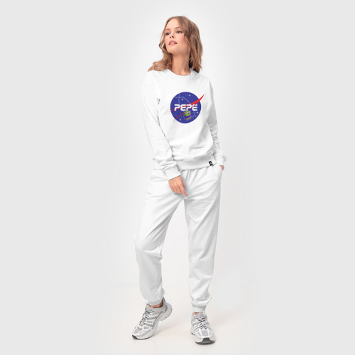 Женский костюм хлопок Pepe space NASA, цвет белый - фото 3