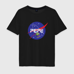 Мужская футболка хлопок Oversize Pepe space NASA