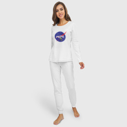 Женская пижама с лонгсливом хлопок Pepe space NASA - фото 2