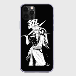 Чехол для iPhone 12 Pro Гинтоки Саката  держит меч Гинтама