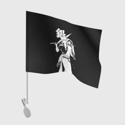 Флаг для автомобиля Гинтоки Саката держит меч Гинтама