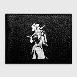 Обложка для студенческого билета Гинтоки Саката держит меч Гинтама