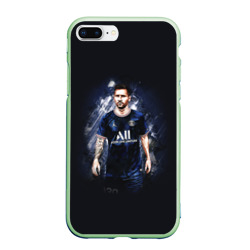 Чехол для iPhone 7Plus/8 Plus матовый Lionel Messi Paris Saint-Germain