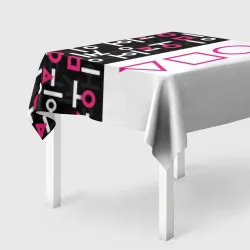 Скатерть 3D Игра в кальмара, стражи