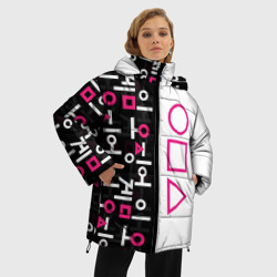 Женская зимняя куртка Oversize Игра в кальмара, стражи - фото 2