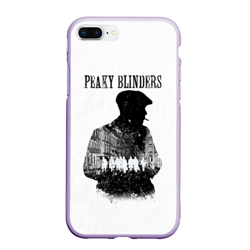 Чехол для iPhone 7Plus/8 Plus матовый Thomas Shelby Peaky Blinders, цвет светло-сиреневый