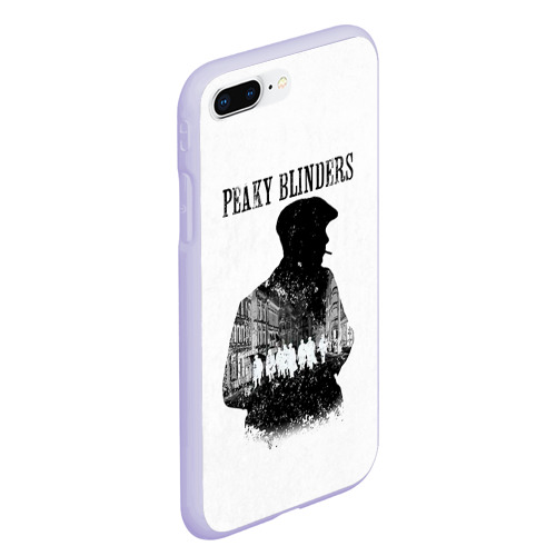 Чехол для iPhone 7Plus/8 Plus матовый Thomas Shelby Peaky Blinders, цвет светло-сиреневый - фото 3