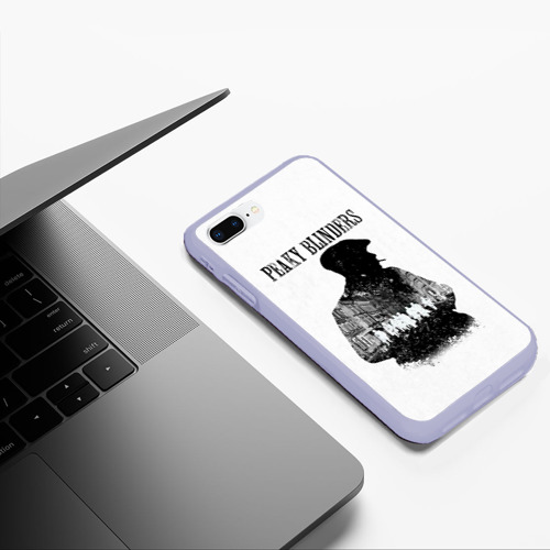 Чехол для iPhone 7Plus/8 Plus матовый Thomas Shelby Peaky Blinders, цвет светло-сиреневый - фото 5