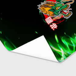 Бумага для упаковки 3D Китайский огненный дракон - фото 2