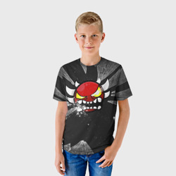 Детская футболка 3D Геометри Даш осколки Geometry Dash - фото 2