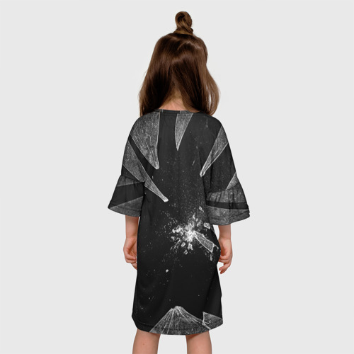 Детское платье 3D Геометри Даш осколки Geometry Dash, цвет 3D печать - фото 5