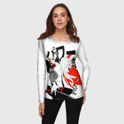 Женский лонгслив 3D Power - Человек-бензопила - фото 2