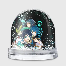 Игрушка Снежный шар Genshin Impact: Венти, Син Цю, Сяо